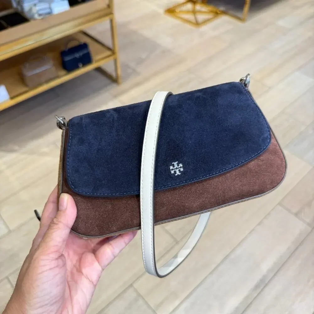Tory Burch Rory Color-Block Mini Convertible Crossbody 188372 $395